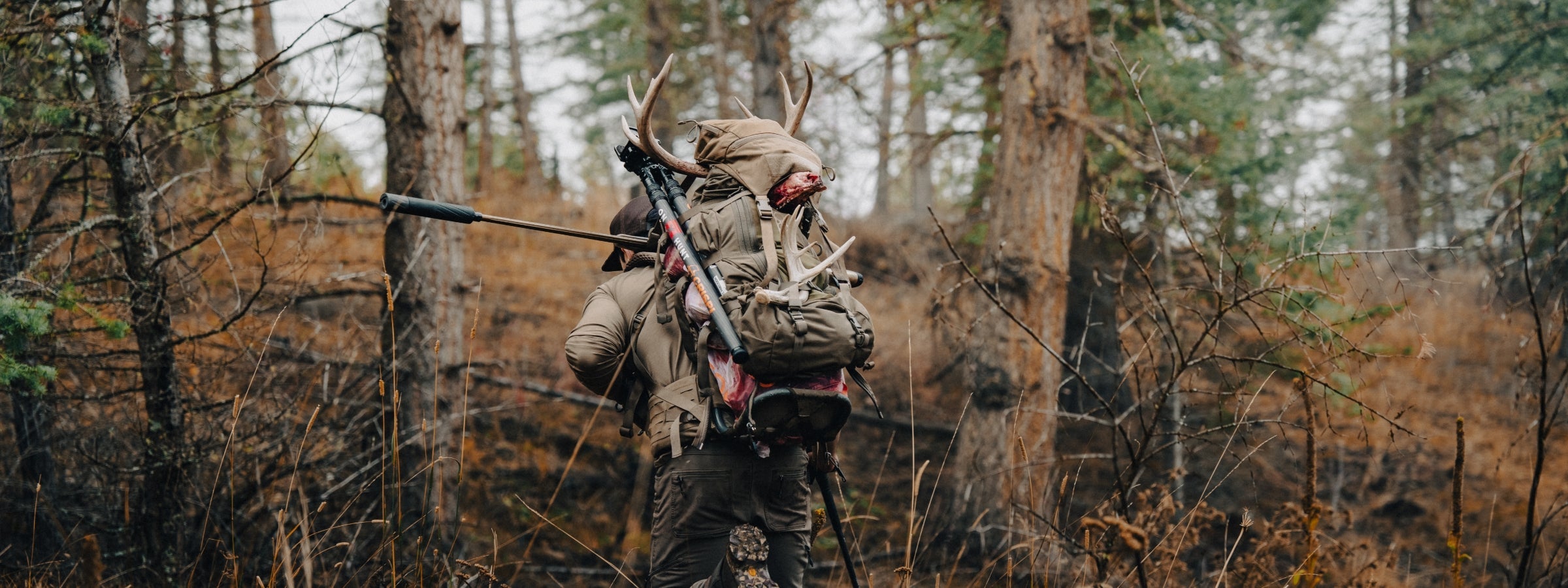 Eberlestock upland bird hunting packs in backcountry hunting scene